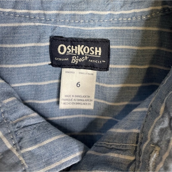 Oshkosh Boys Button Down Long-sleeve Shirt - Picture 3 of 4